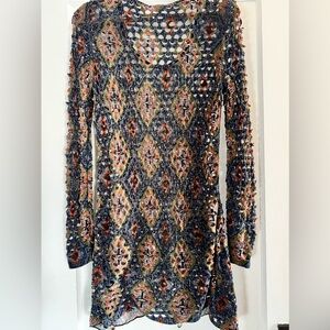 Laser cut tunic. Beautiful as top, beach cover up or dress!